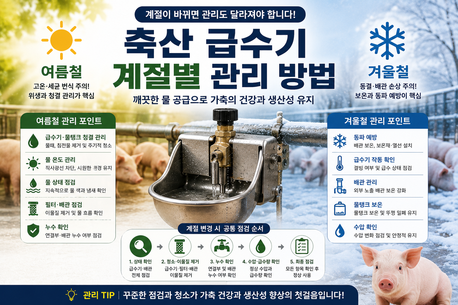축산급수기 계절관리
