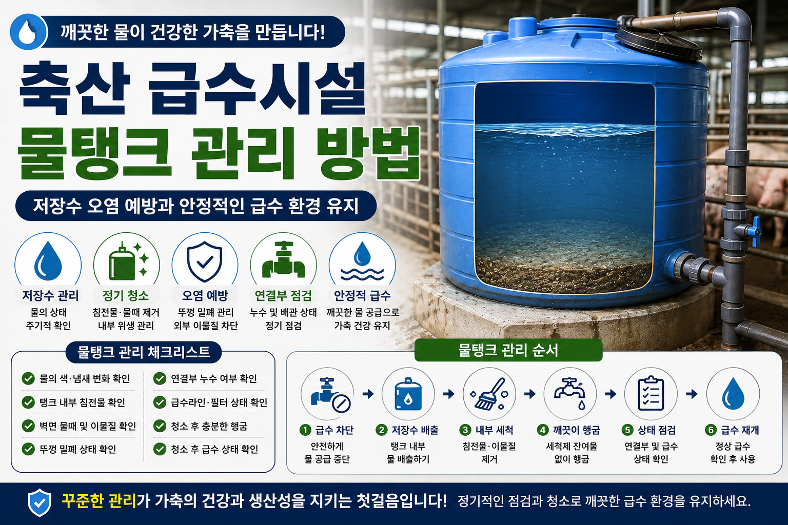 축산급수 물탱크 관리